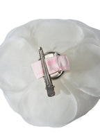 Olah Bloom Silk Flower Pin - Moon Rose