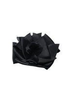 Olah Bloom Silk Flower Pin - Midnight Camellia