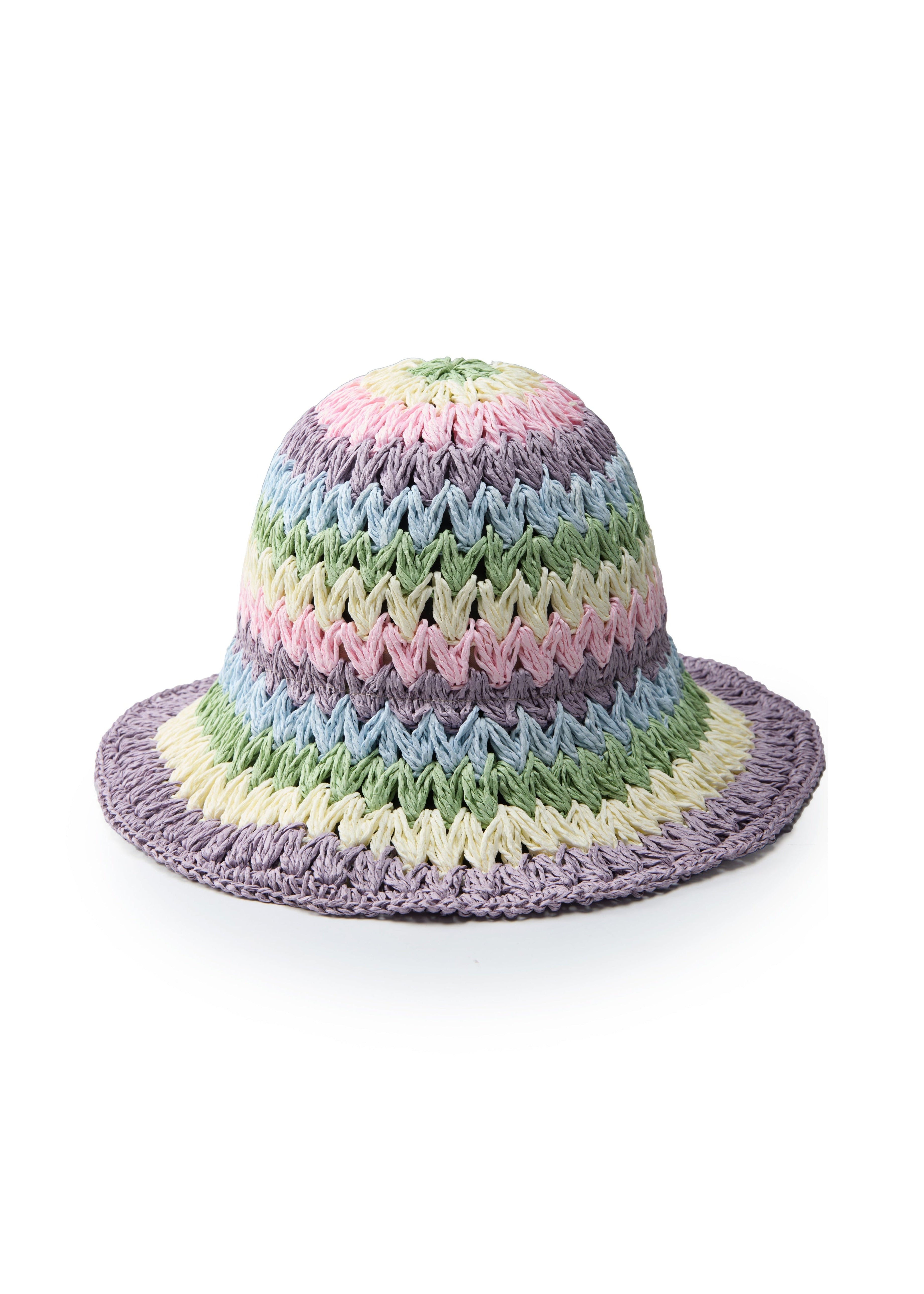 Lavender Breeze Packable Straw Hat