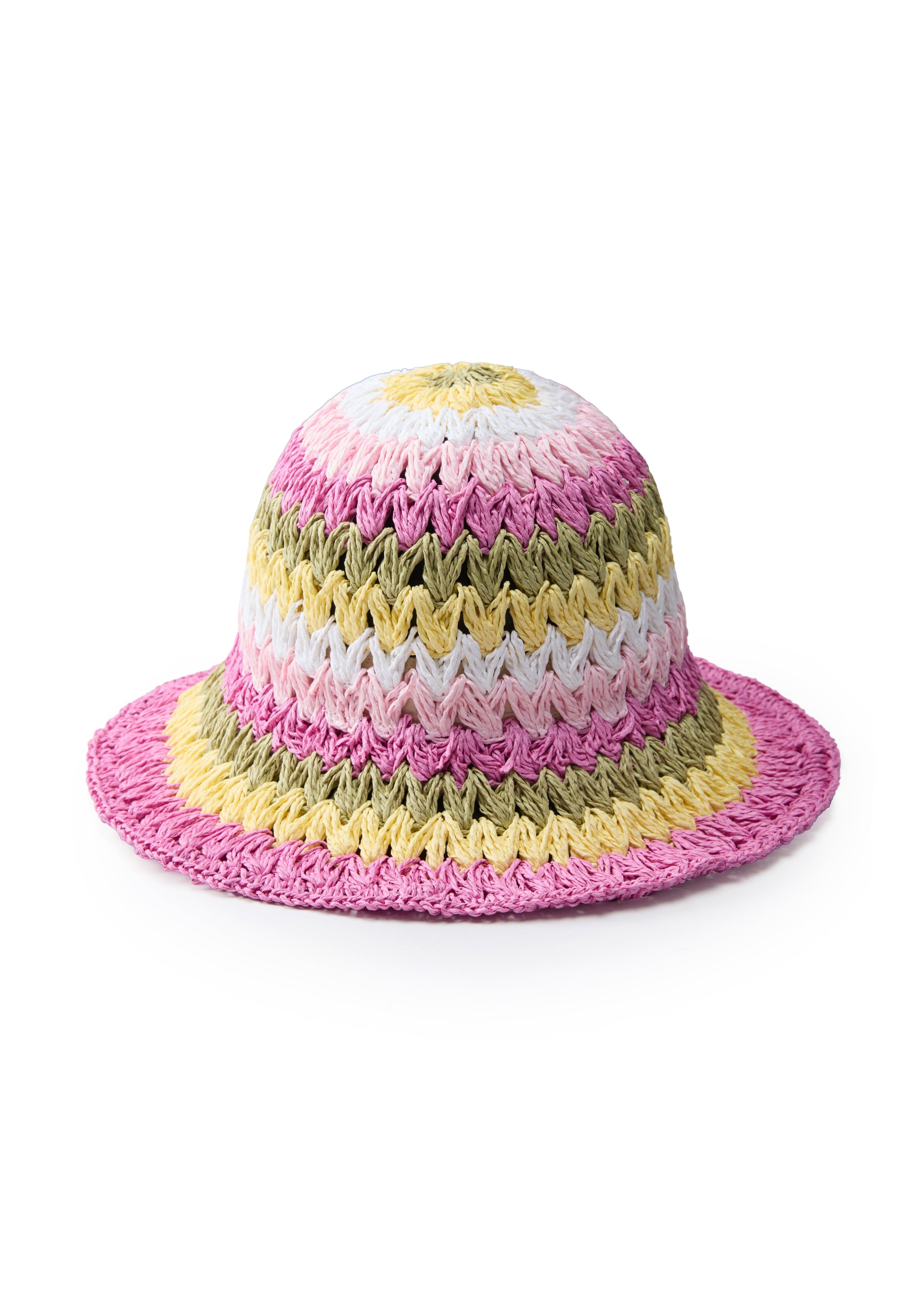 Raspberry Lemonade Packable Straw Hat
