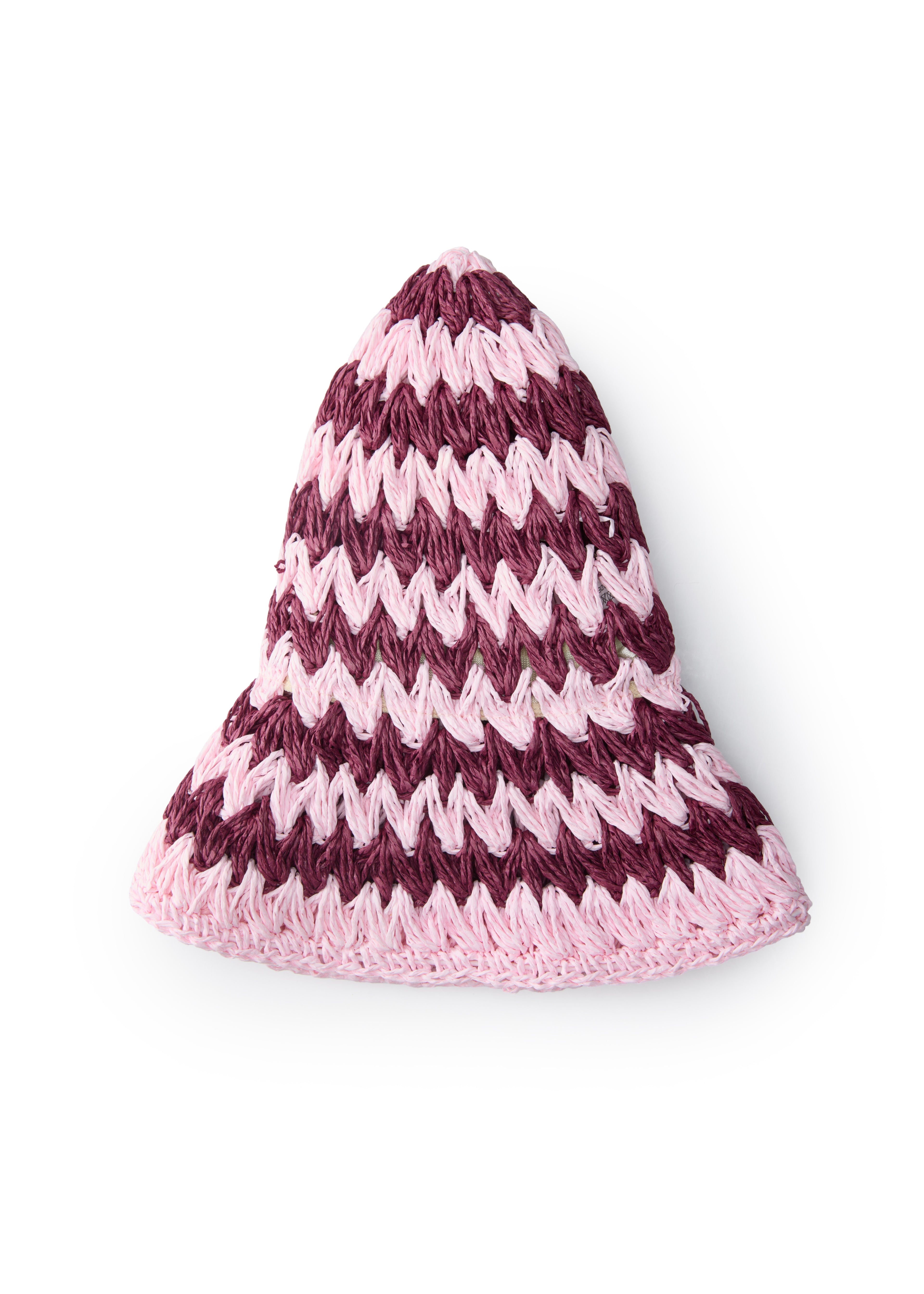 Strawberry Macaron Packable Straw Hat