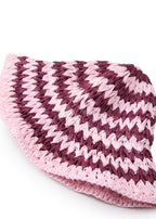 Strawberry Macaron Packable Straw Hat