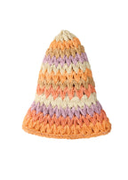 Peach Bellini Packable Straw Hat
