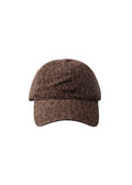 Leopard Print Baseball Cap - Brown