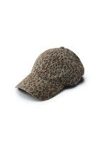 Leopard Print Baseball Cap - Stone