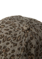 Leopard Print Baseball Cap - Stone