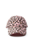 Leopard Print Baseball Cap - Blush Pink