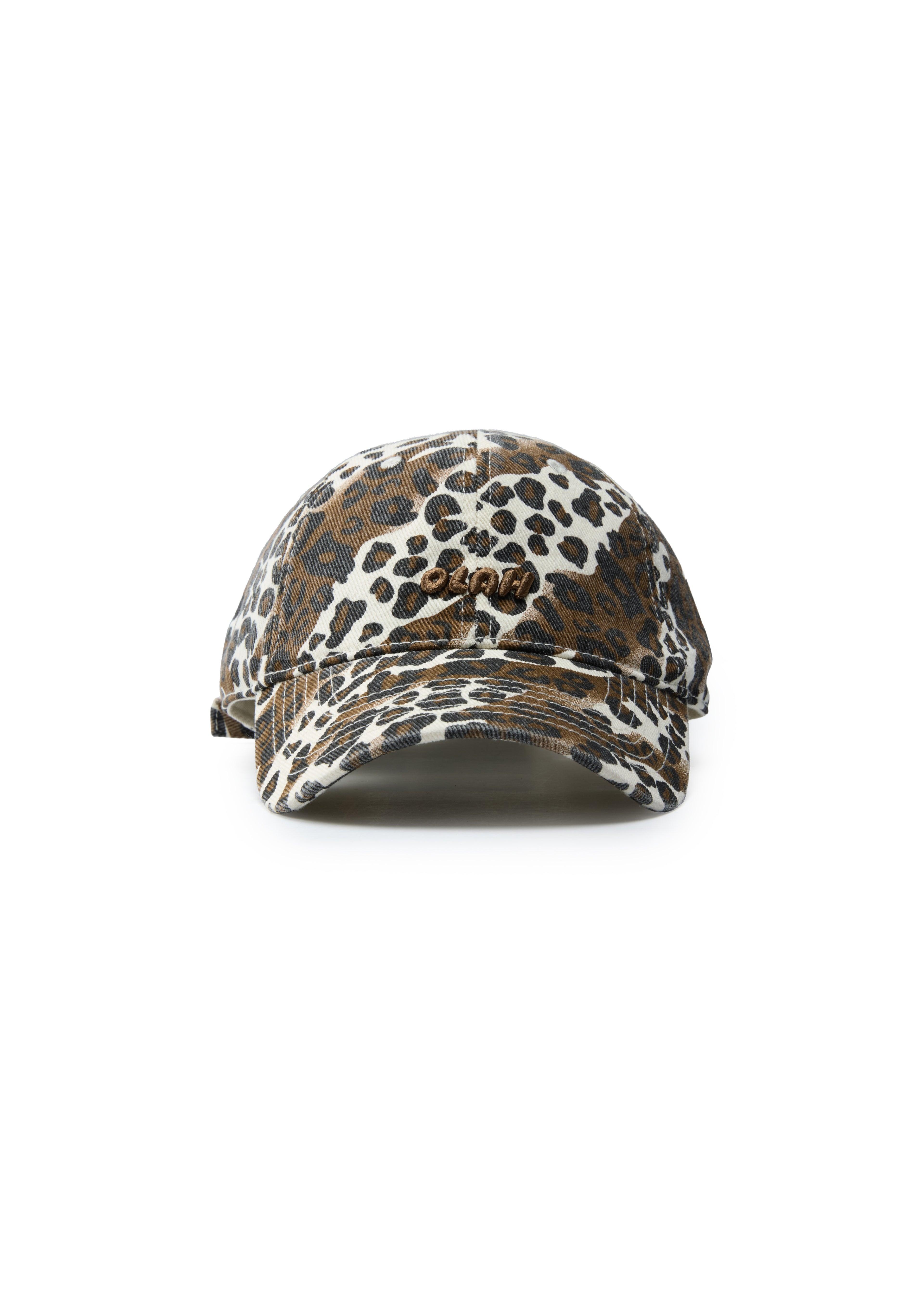 Leopard Print Baseball Cap - Cream Cocoa