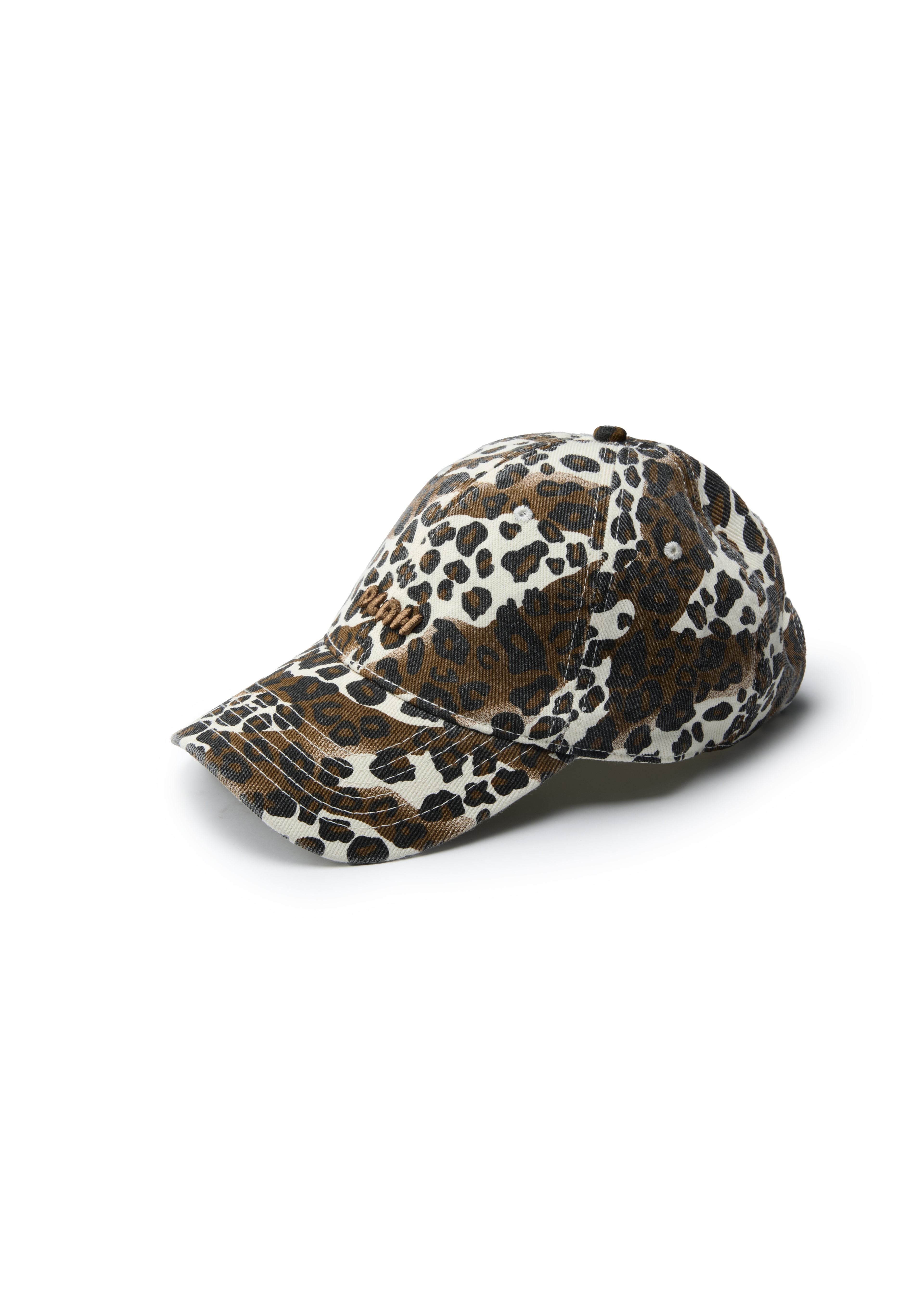 Leopard Print Baseball Cap - Cream Cocoa