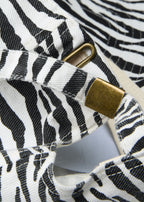 Zebra Print Baseball Cap