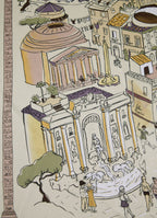 Rome Large Silk Square Scarf - Soft Limestone