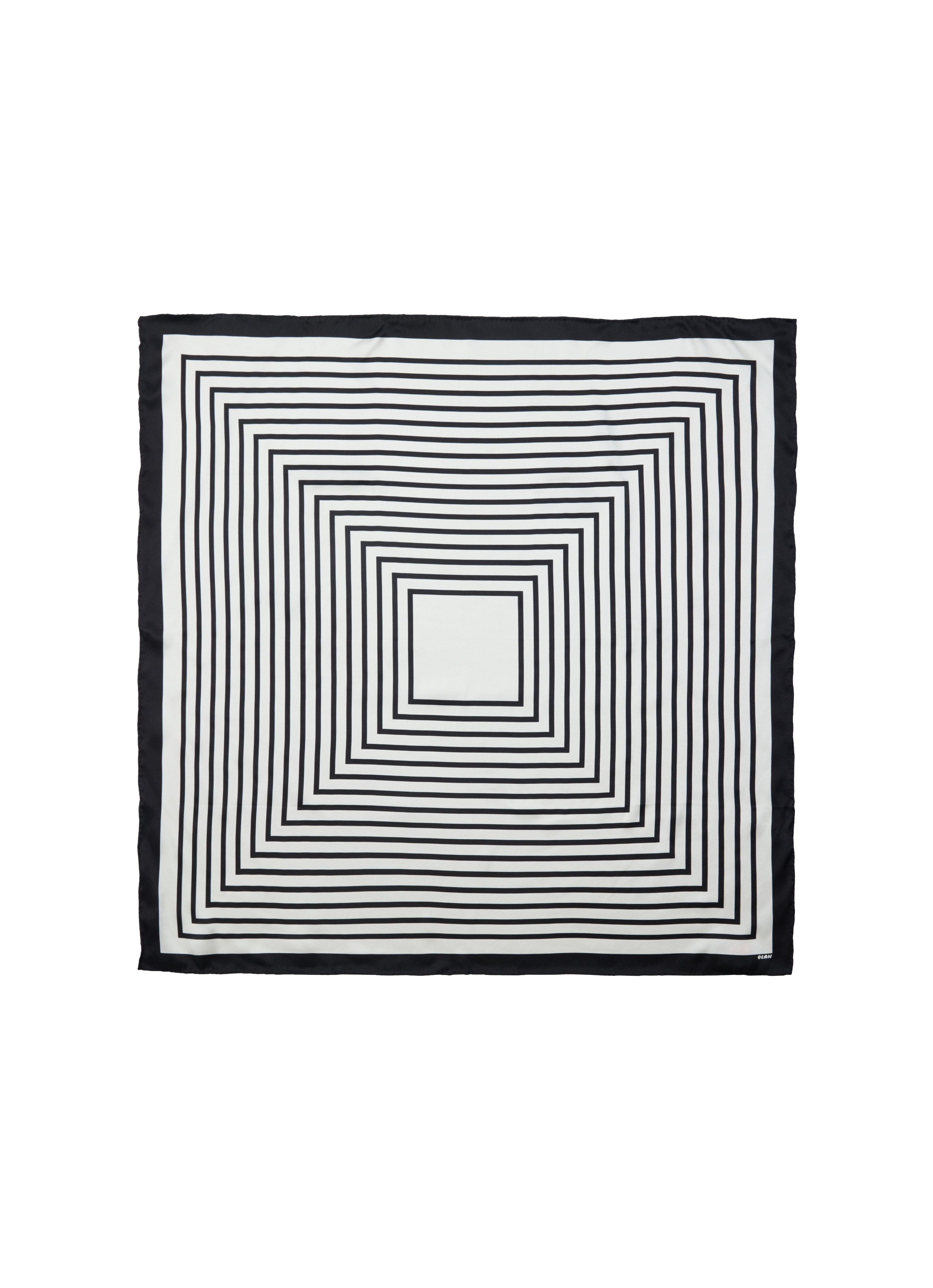 Stripe Mood Silk Bandana Scarf