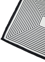 Stripe Mood Silk Bandana Scarf