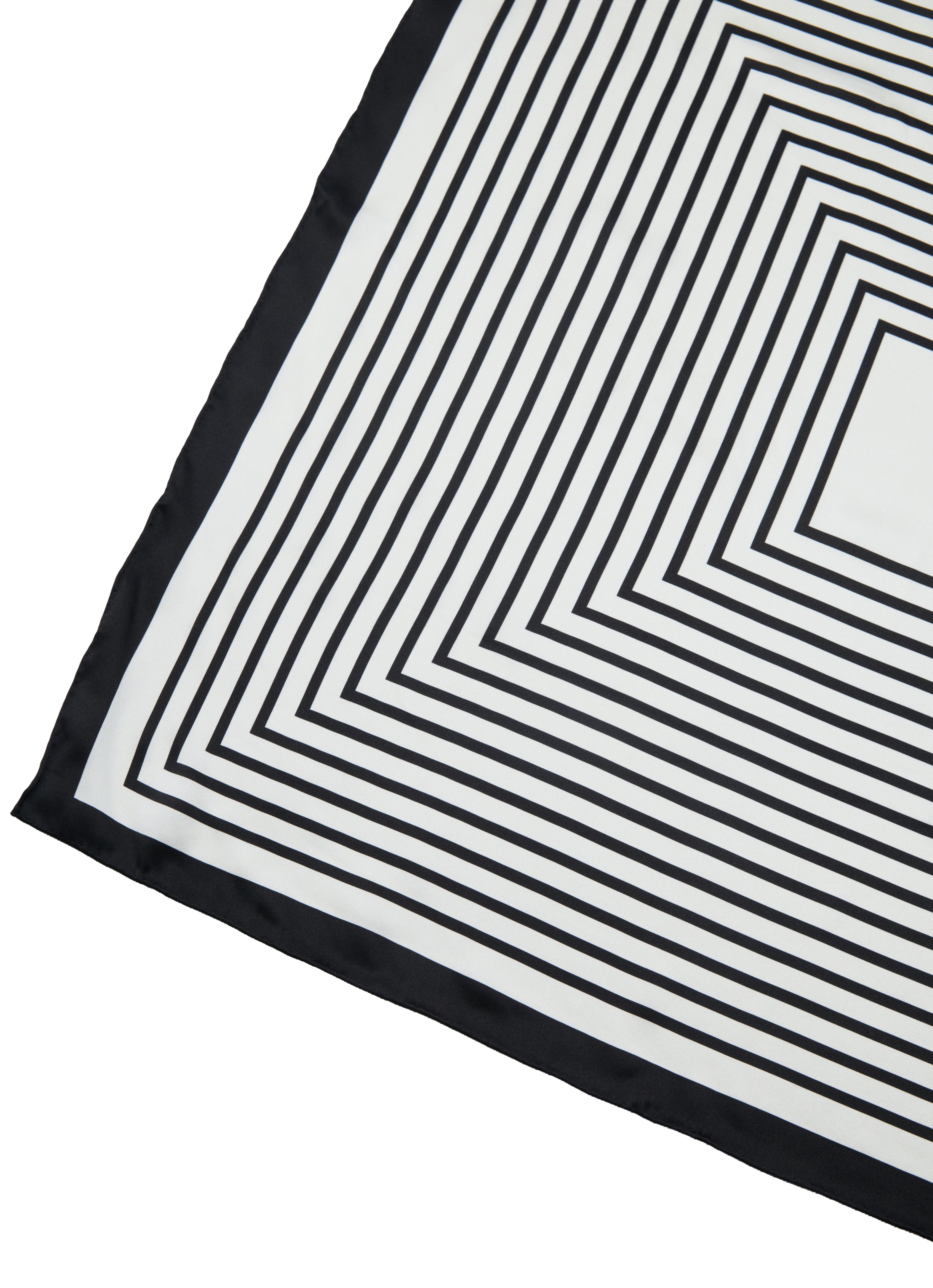 Stripe Mood Silk Bandana Scarf