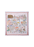 Rome Silk Square Scarf - Roman Blush