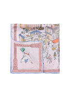Rome Silk Square Scarf - Roman Blush
