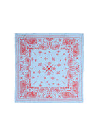 Paisley Silk Bandana Scarf - Dreamscape Blue