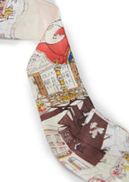 Barcelona Silk Skinny Scarf - Gothic Brown