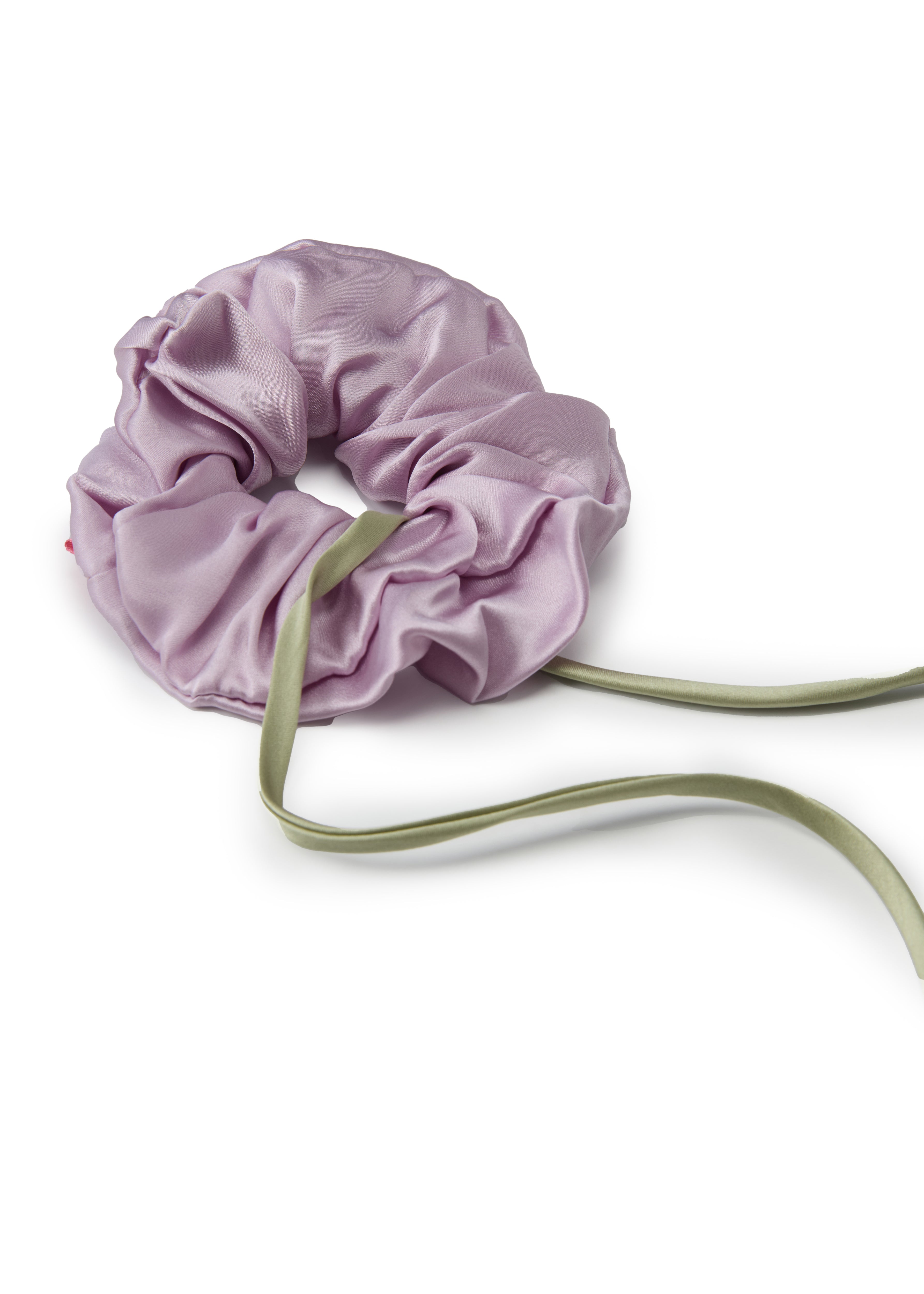 Tulip Silk Hair Tie Scrunchie - Lavender