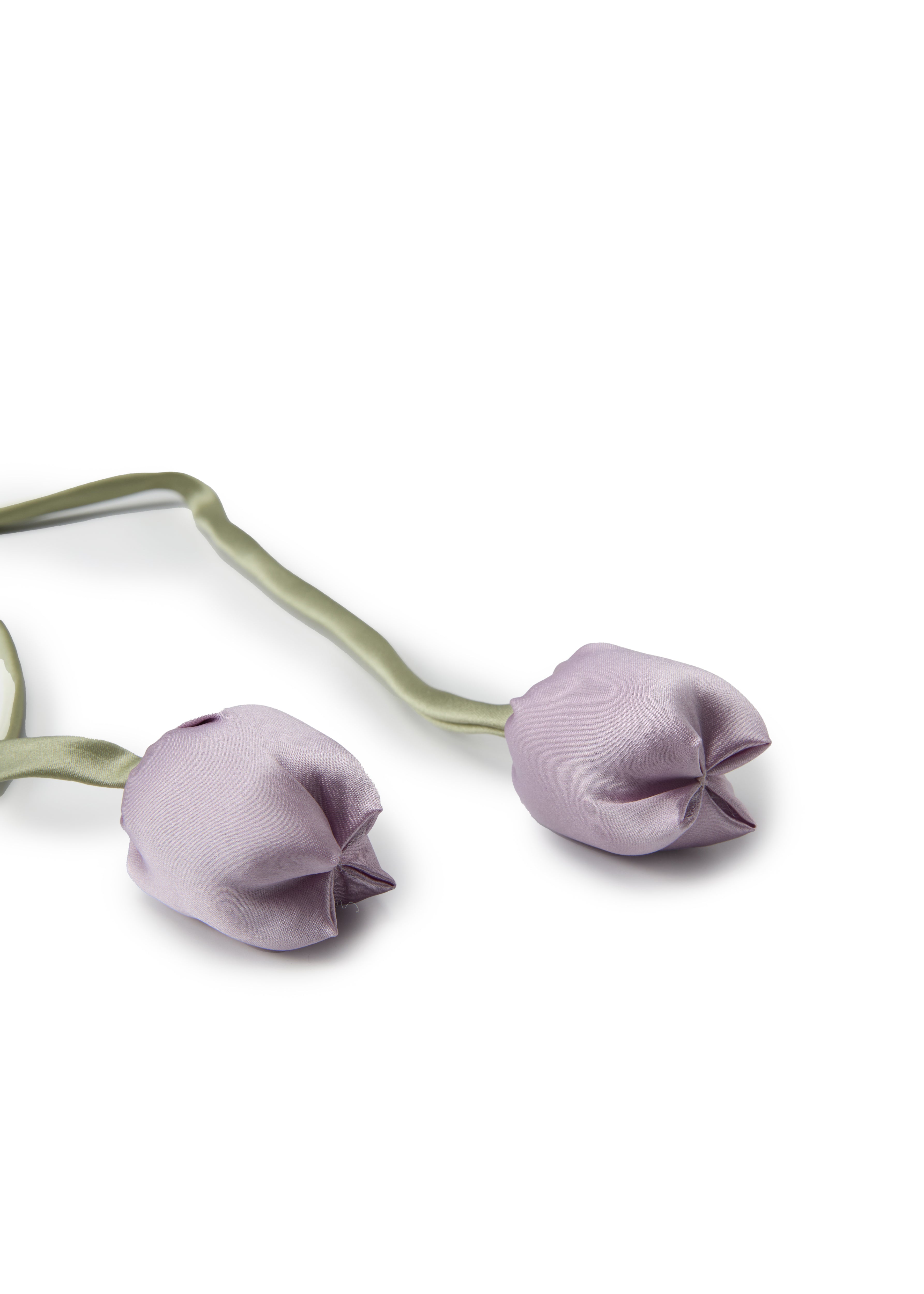 Tulip Silk Hair Tie Scrunchie - Lavender