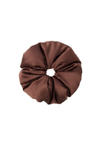 Olah Silk Marshmallow Scrunchie - Cocoa Mouse