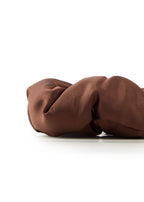 Olah Silk Marshmallow Scrunchie - Cocoa Mouse