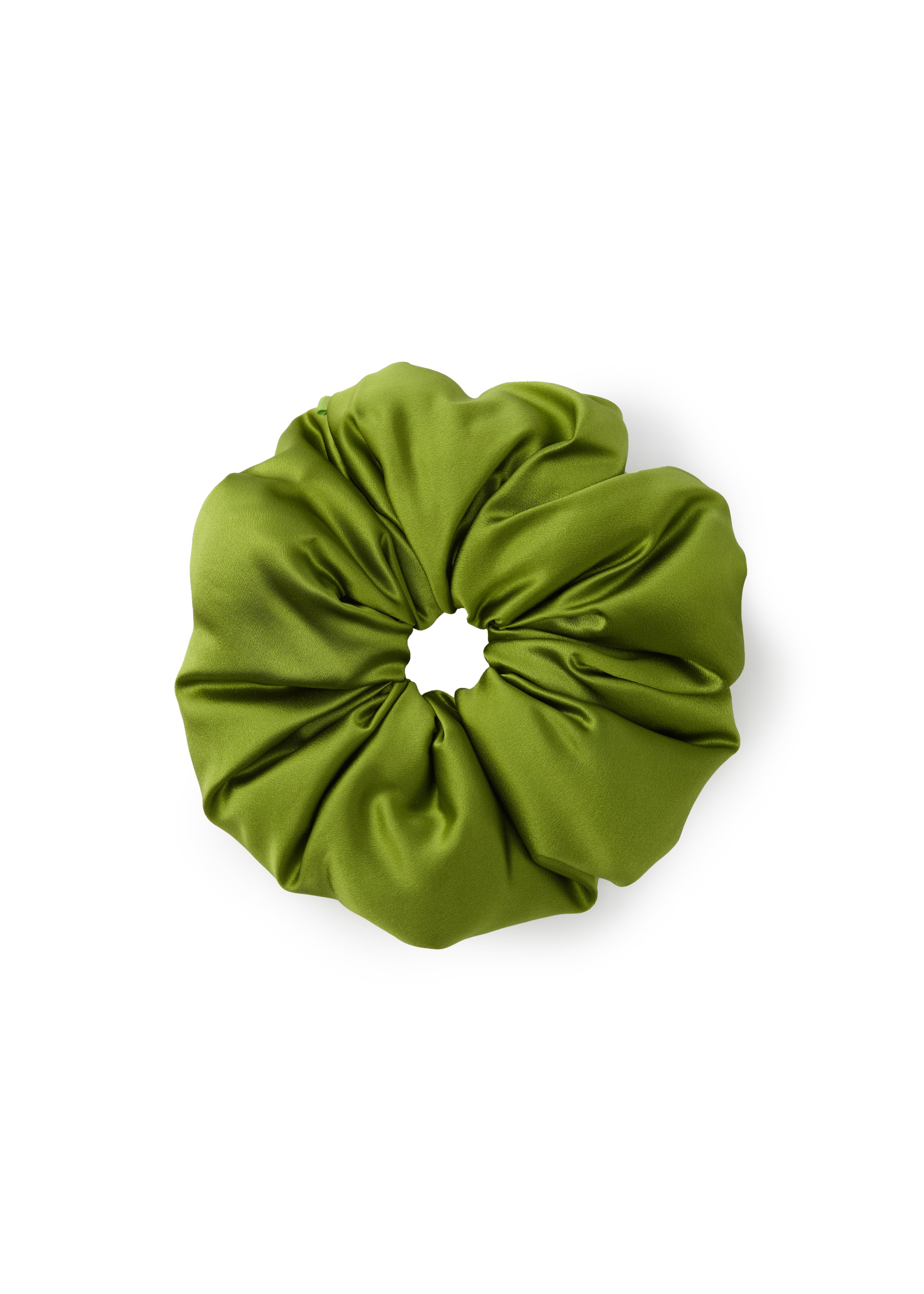 Olah Silk Marshmallow Scrunchie - Olive Cloud