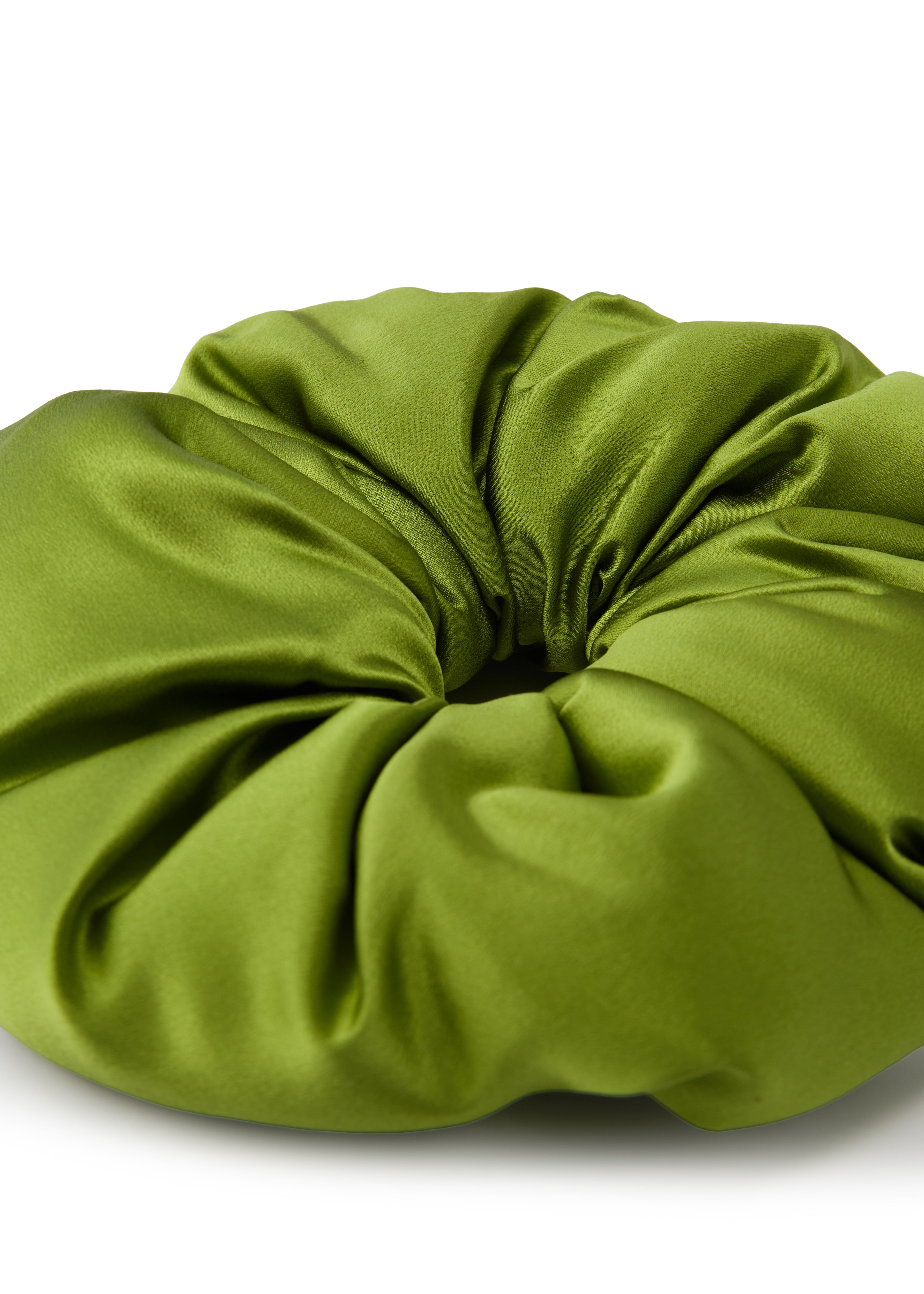 Olah Silk Marshmallow Scrunchie - Olive Cloud