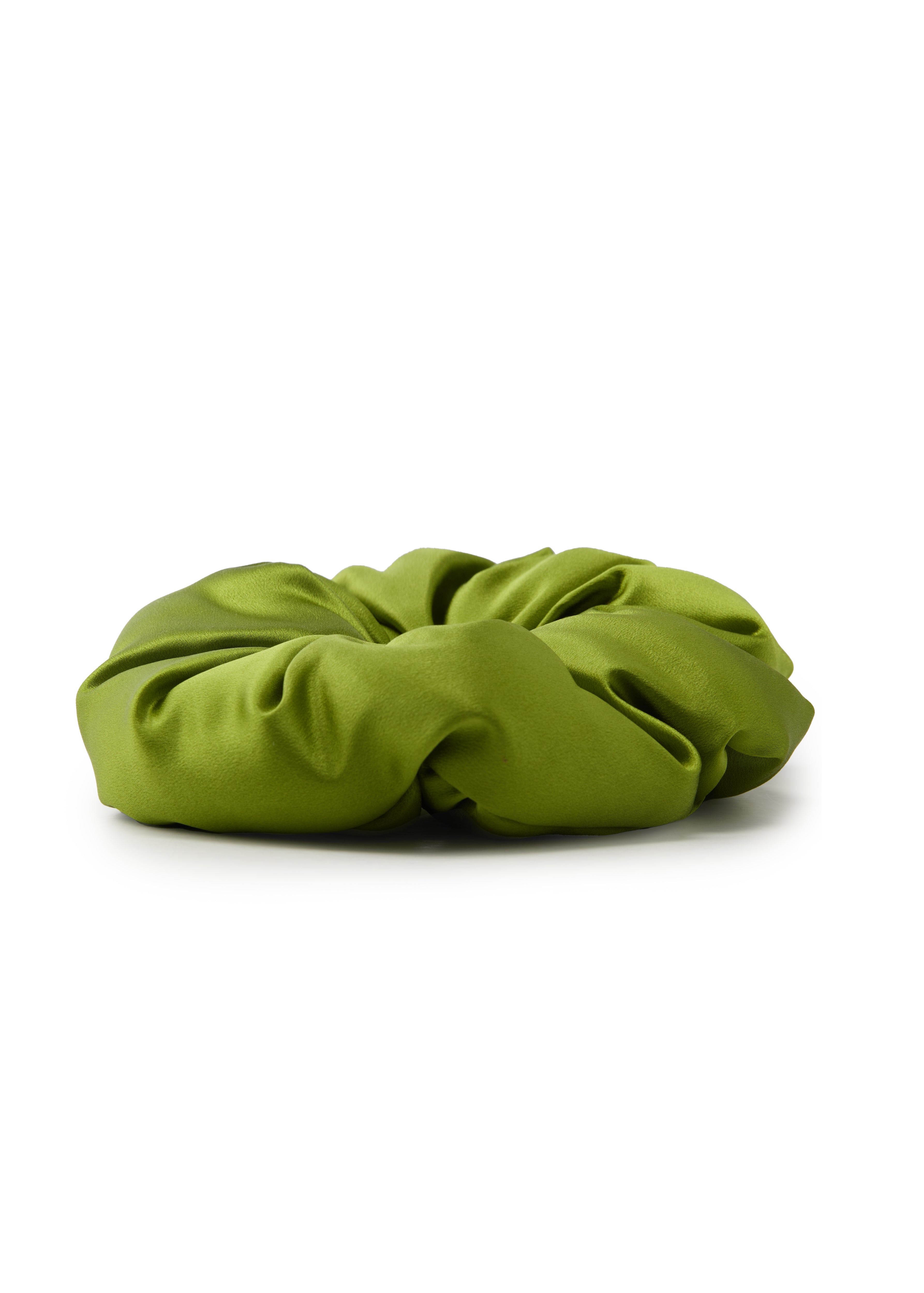Olah Silk Marshmallow Scrunchie - Olive Cloud