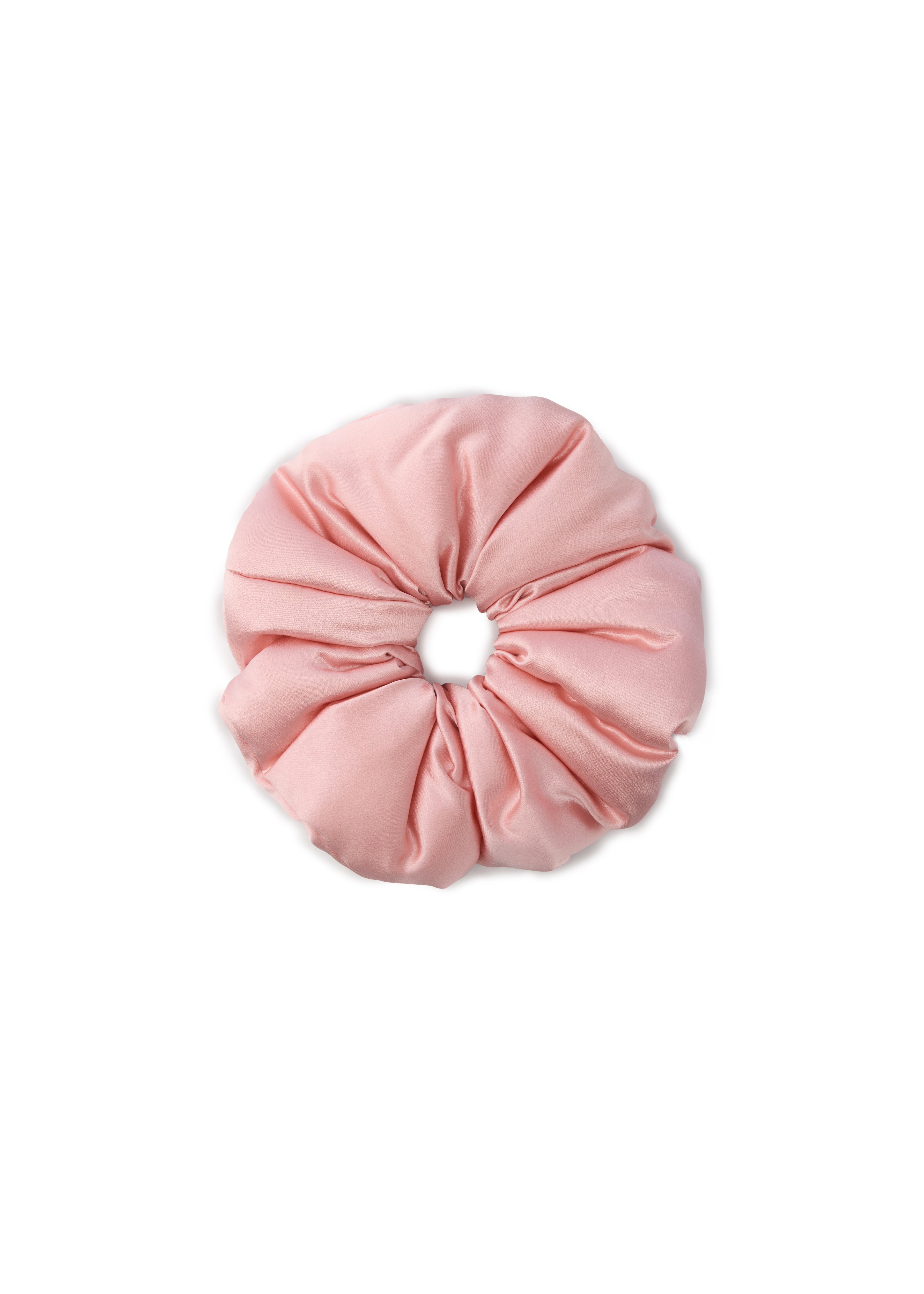 Olah Silk Marshmallow Scrunchie - Blush Pink