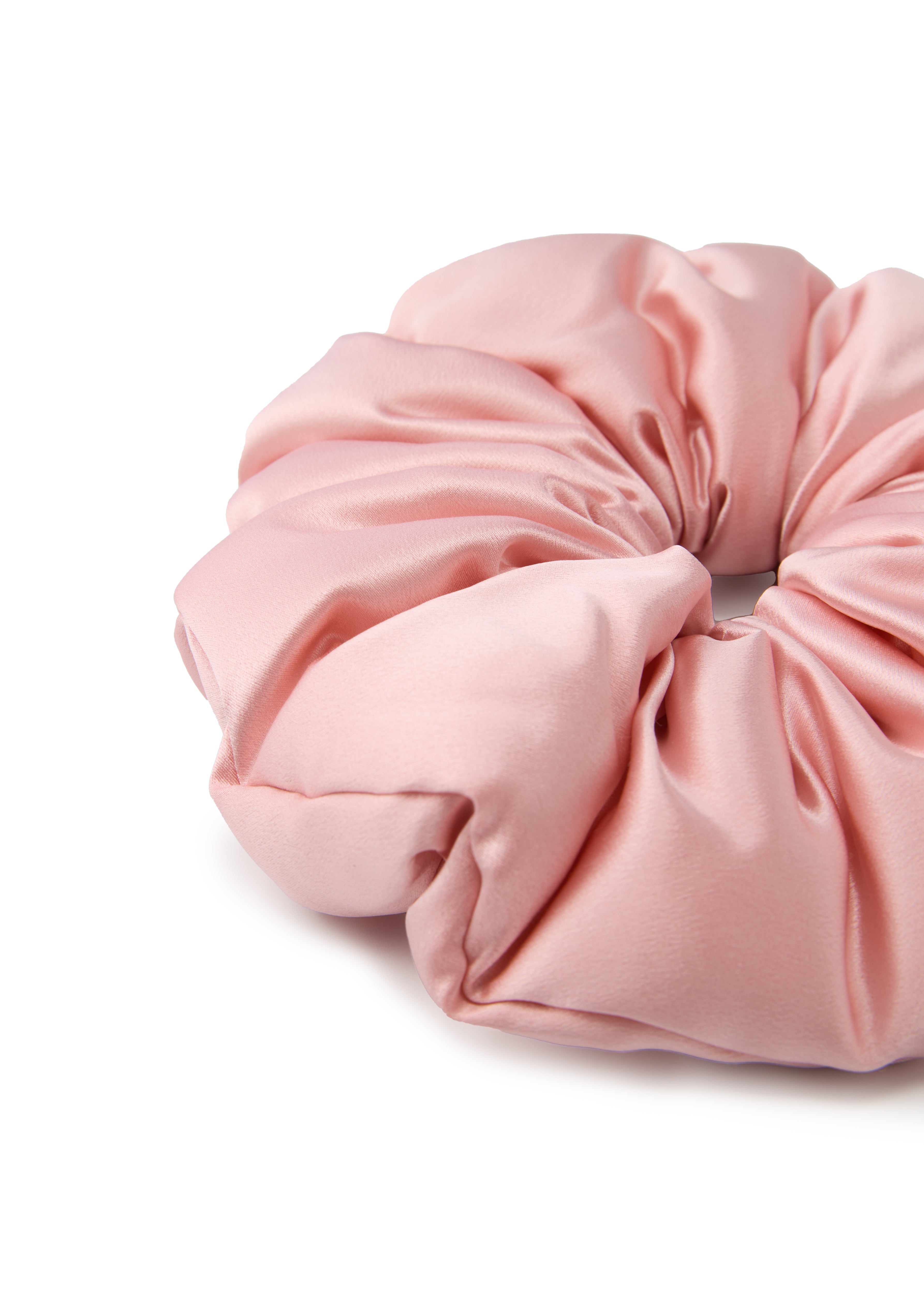 Olah Silk Marshmallow Scrunchie - Blush Pink