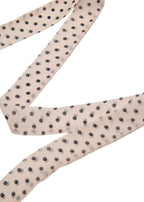 Le Petit Dot Silk Hair Ribbon Scarf - Champagne