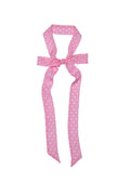 Le Petit Dot Silk Hair Ribbon Scarf - Rosé
