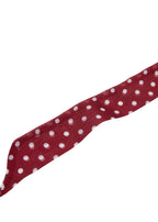 Le Petit Dot Silk Hair Ribbon Scarf - Bordeaux