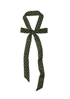 Le Petit Dot Silk Hair Ribbon Scarf - Olive
