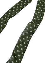 Le Petit Dot Silk Hair Ribbon Scarf - Olive