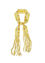 Frida With Love Silk Skinny Fringe Scarf - Marigold Sol