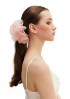 Olah Bloom Silk Flower Pin - Pink Veil