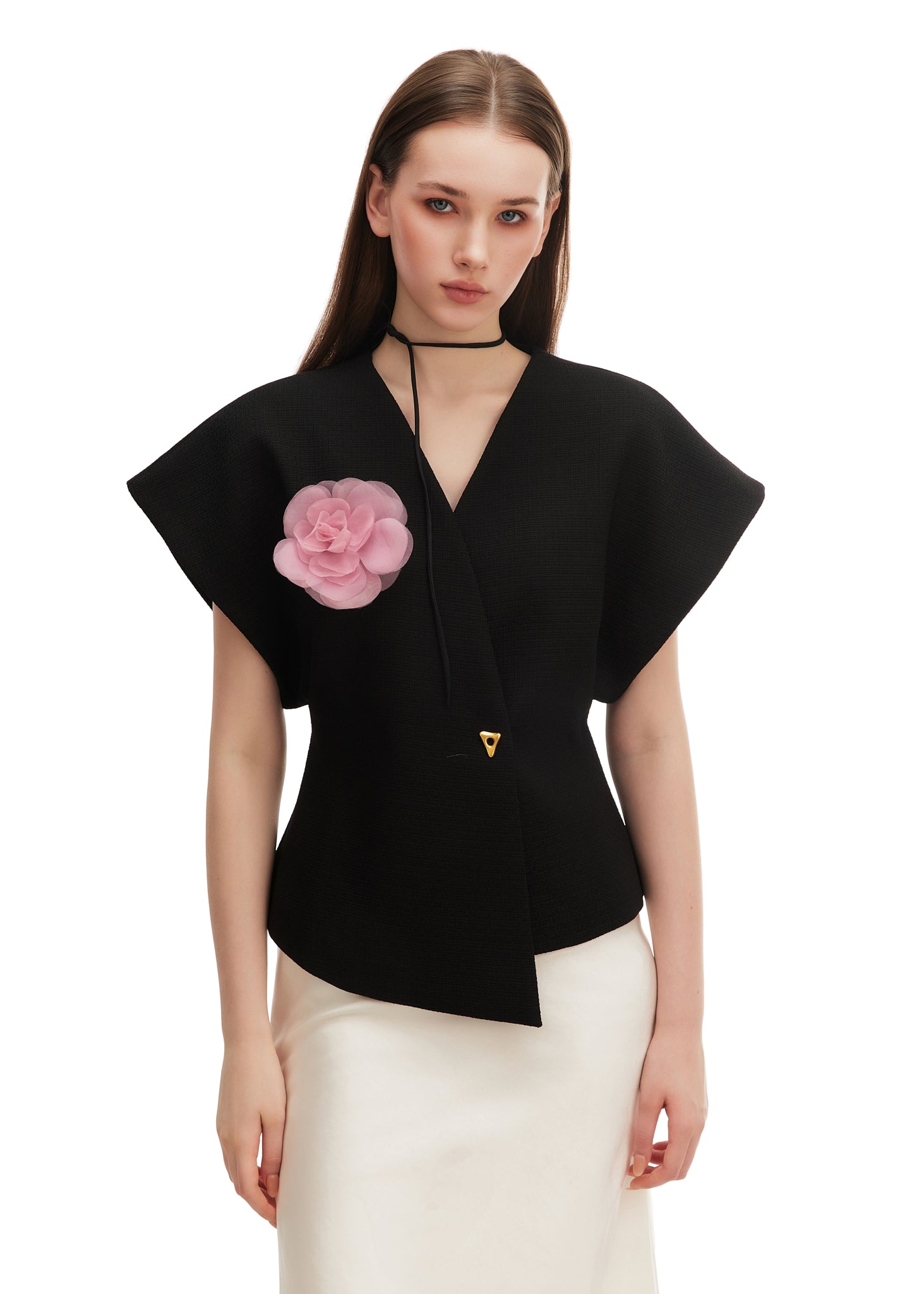 Olah Bloom Silk Flower Pin - Dusty Rose