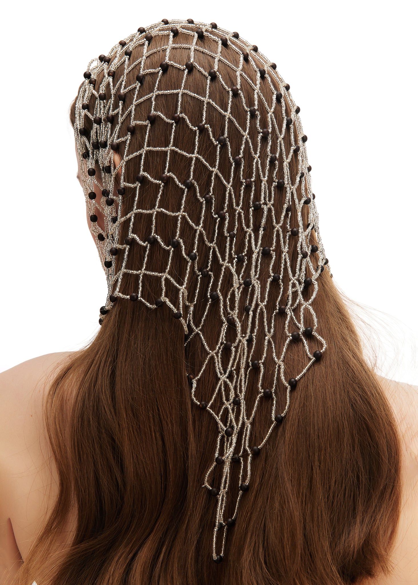 Olah x Hakhu Ancestral Beaded Veil — Yaku Eclipse