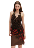 Olah x Hakhu Ancestral Beaded Veil — Huayruro Flame