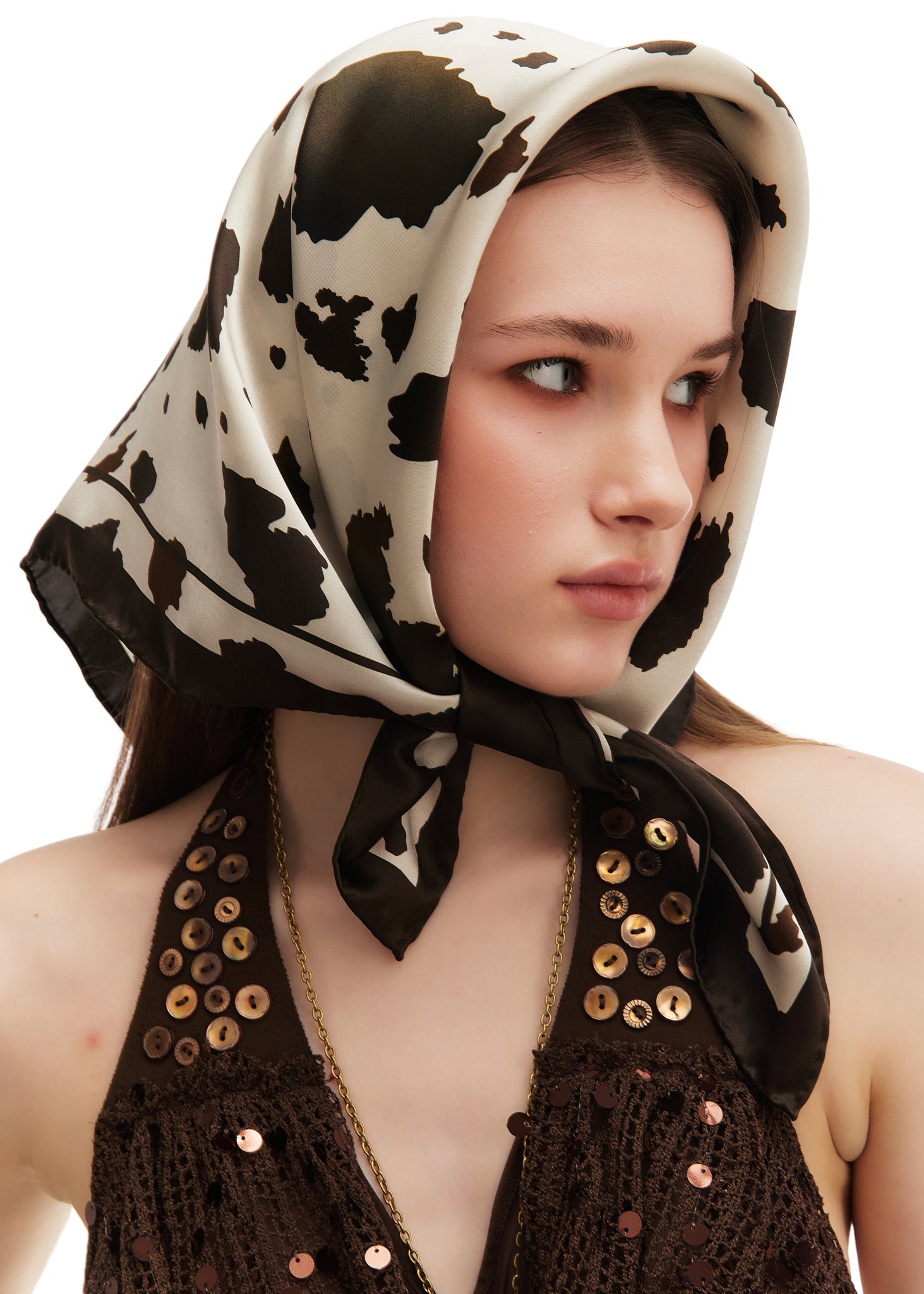 Moo Muse Silk Bandana Scarf 26