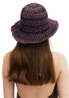 Blackberry Jam Packable Straw Hat