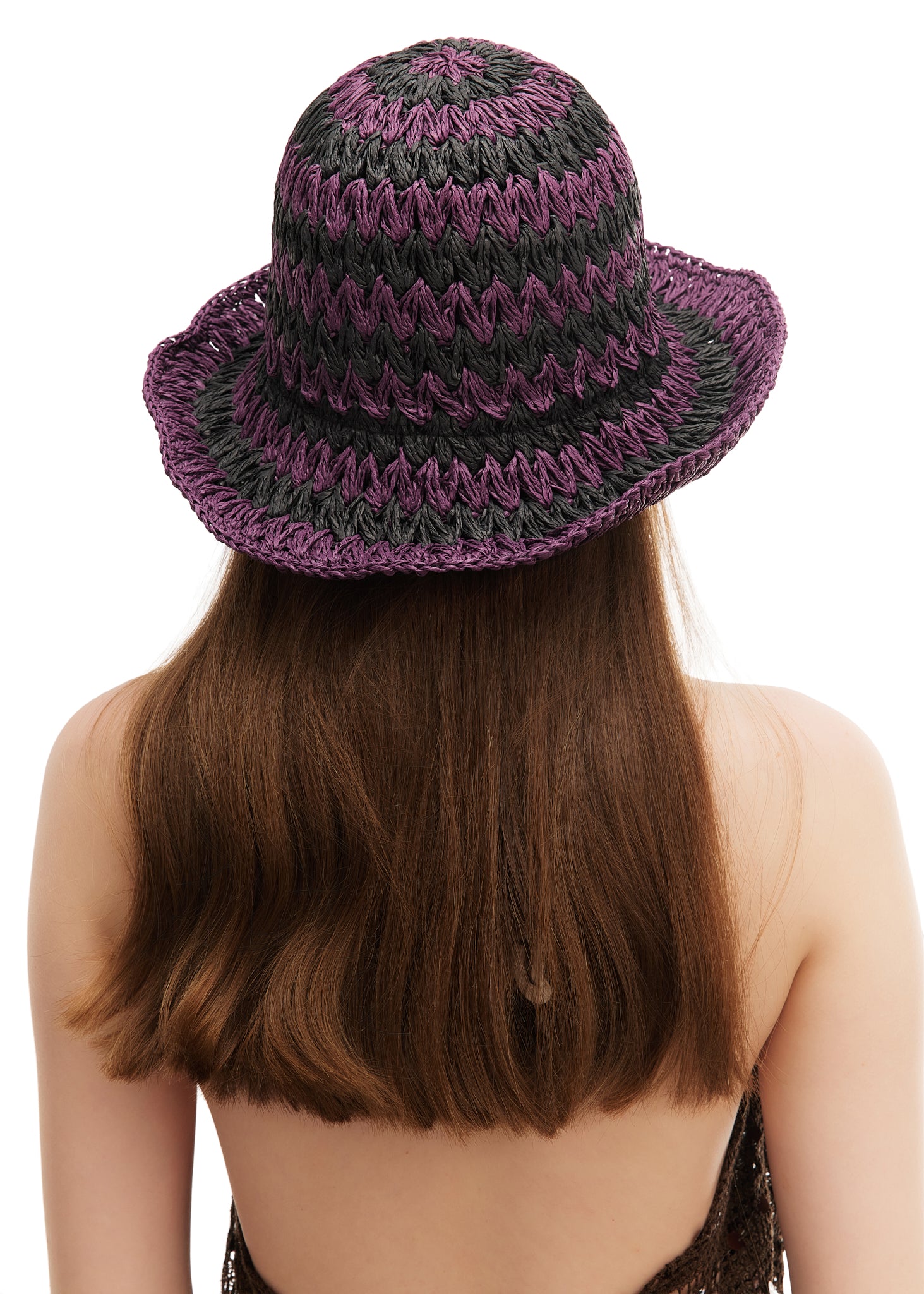 Blackberry Jam Packable Straw Hat