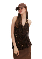 Leopard Print Baseball Cap - Brown