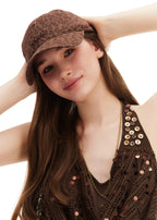 Leopard Print Baseball Cap - Brown