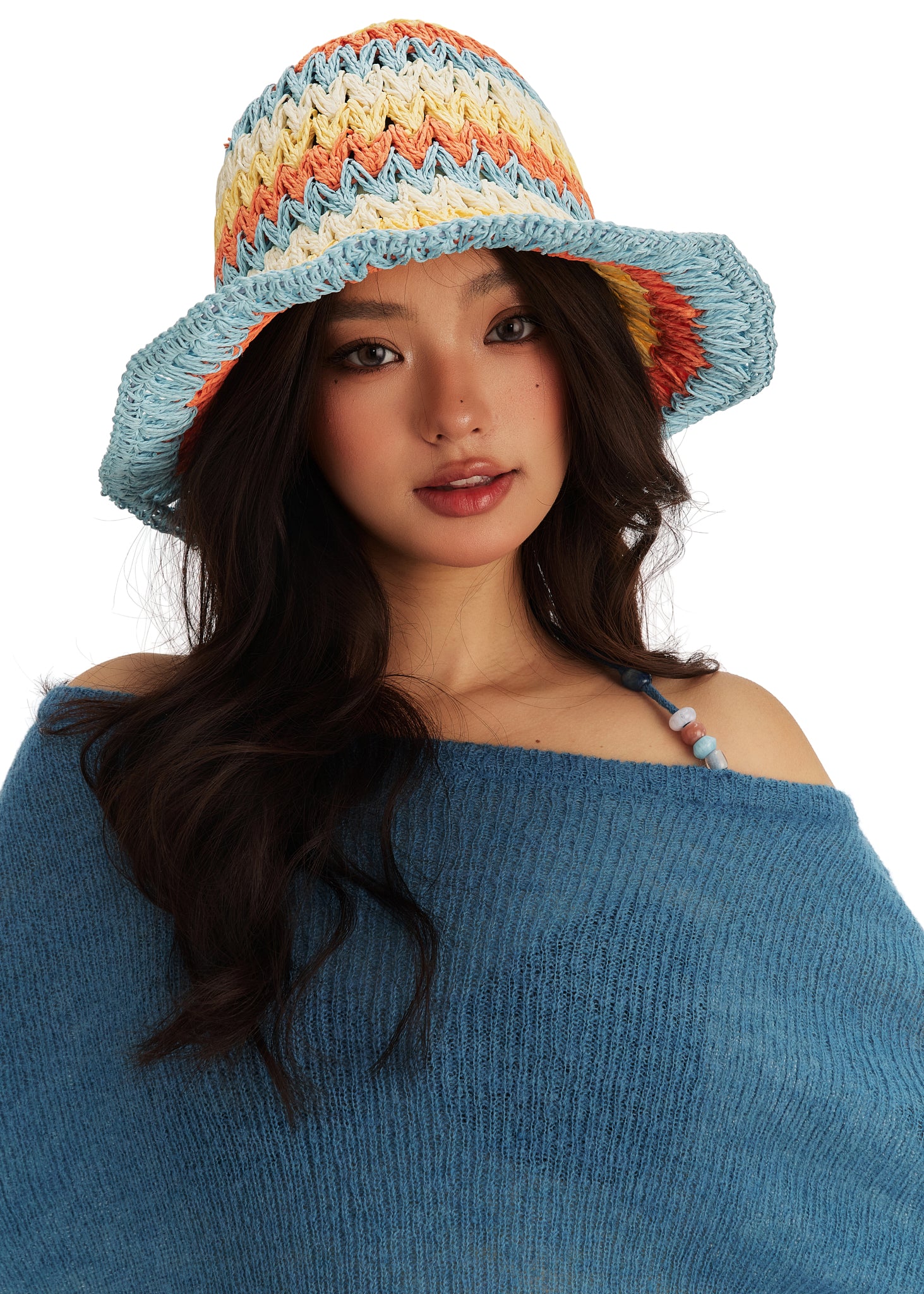 Sunrise Sorbet Packable Straw Hat