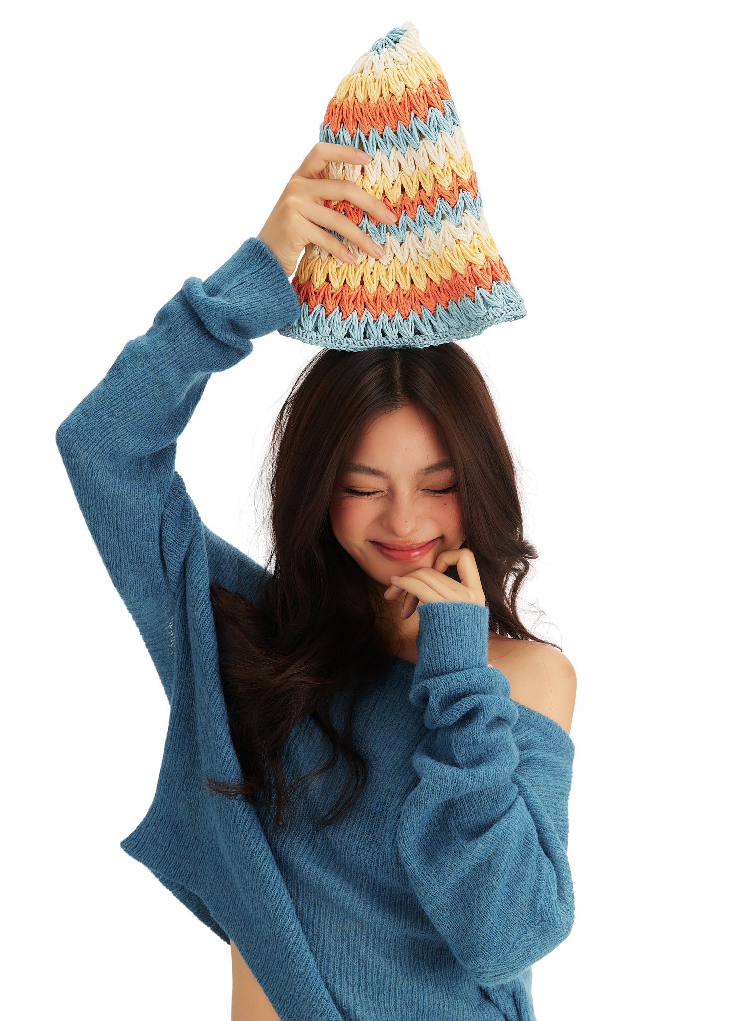 Sunrise Sorbet Packable Straw Hat