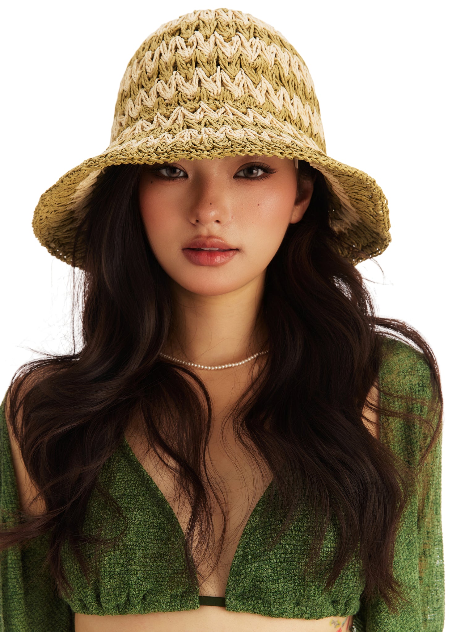 Tuscany Olive Packable Straw Hat