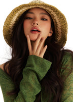 Tuscany Olive Packable Straw Hat